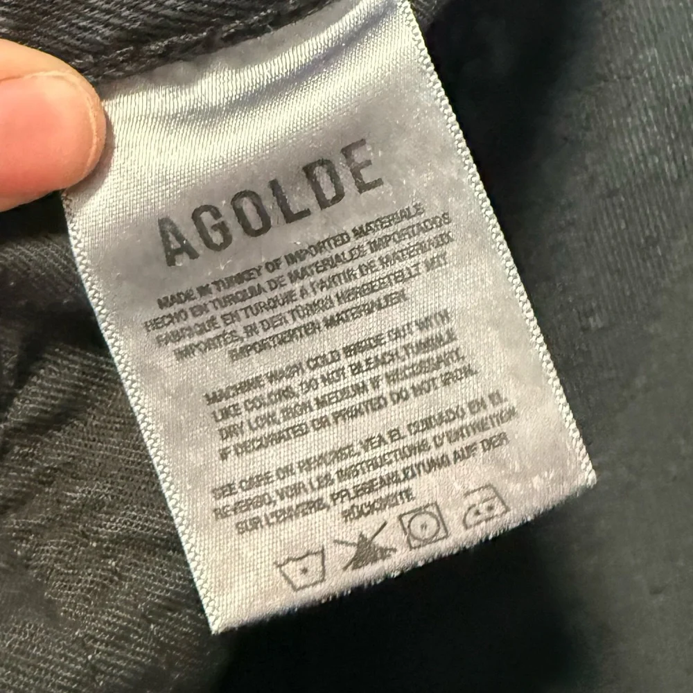 Agolde Women's Black 90s Pinch Jeans Size 27 - Picture 5 of 7